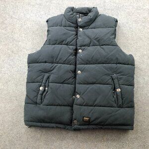 Deus EX Machina Carson Vest Large Black Puffer Insulated